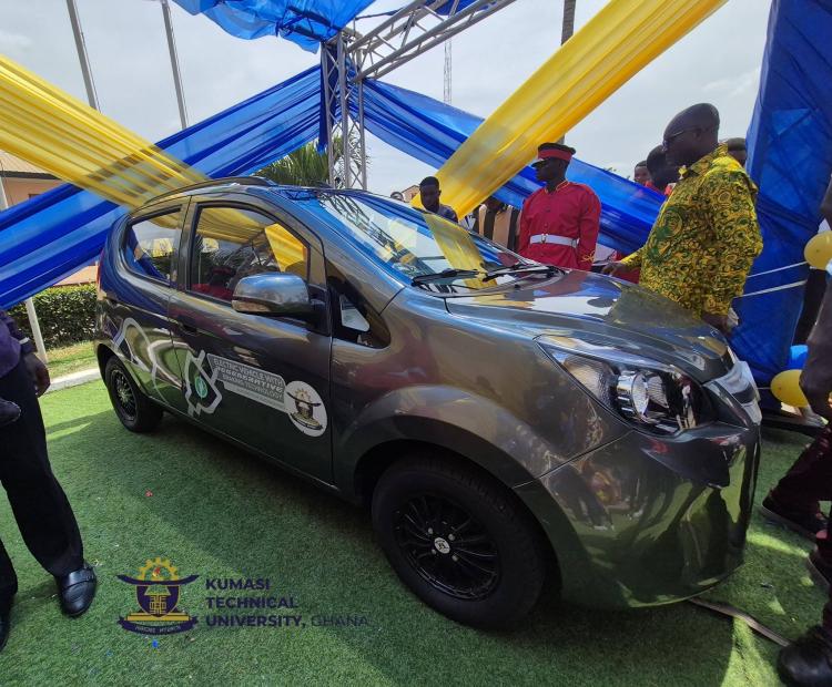 KsTU Unveils Student-Built Electric Vehicle at 70th Anniversary Celebration