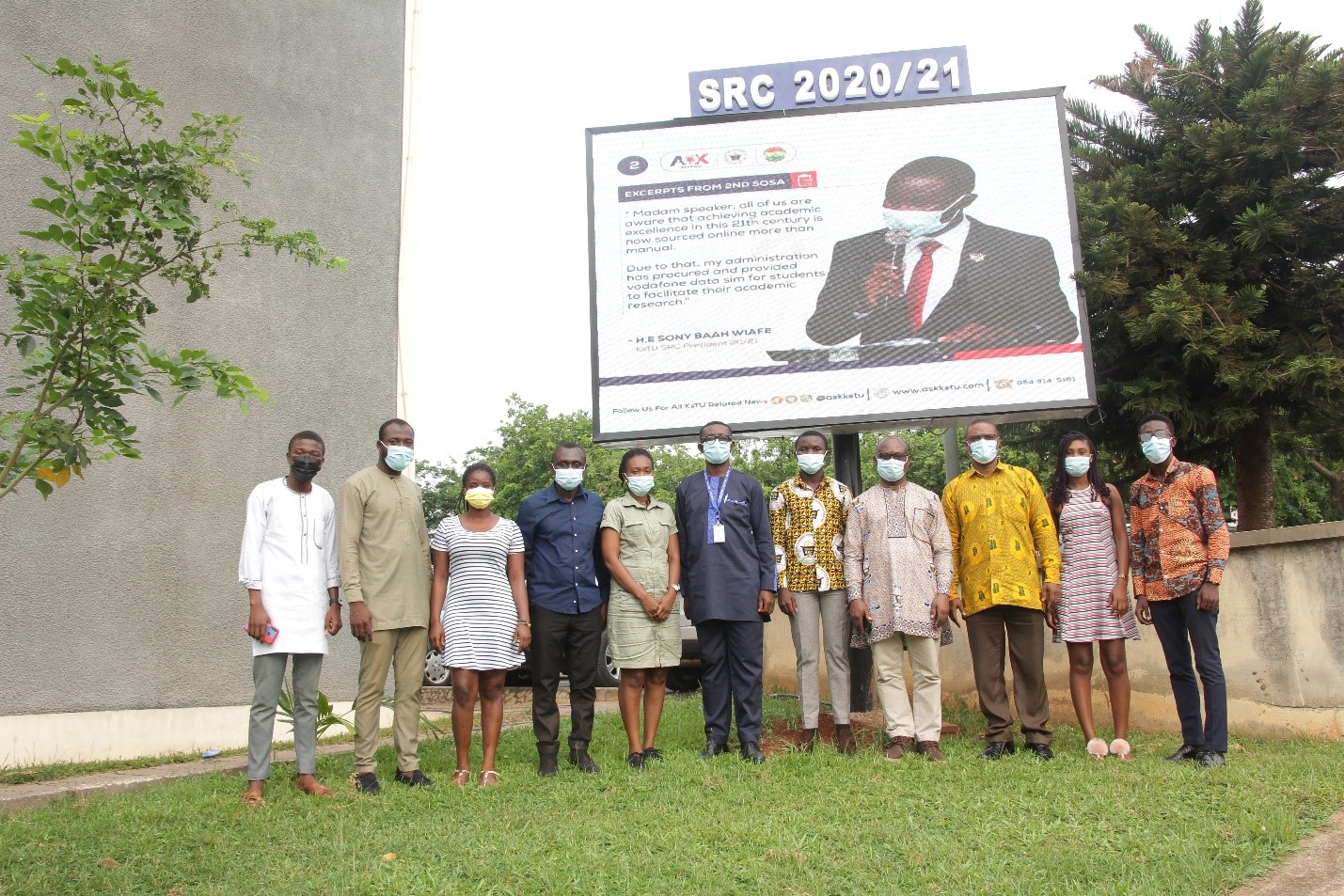 Vice-Chancellor Inaugurates Led Billboard