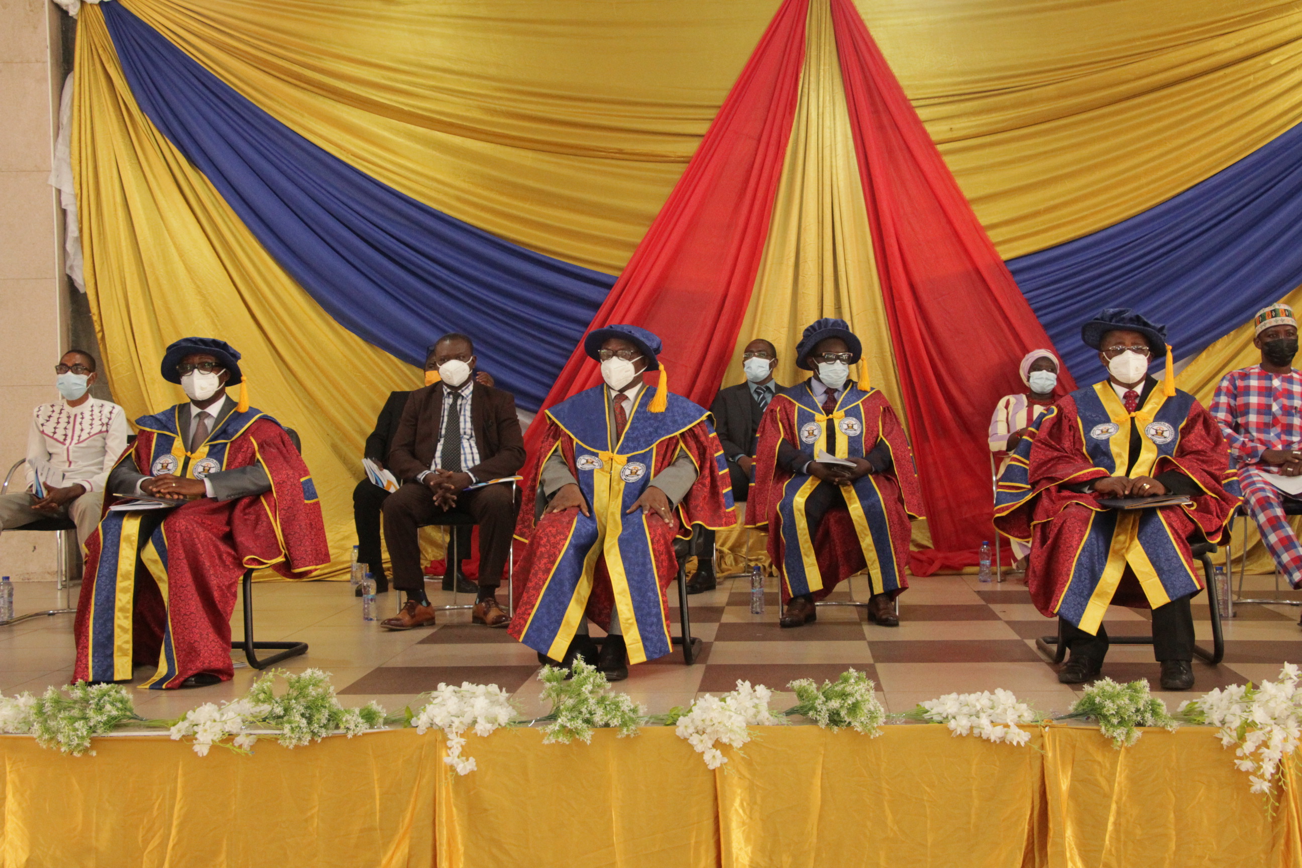 Picture: A section of the University Council members and some dignitaries at the 16th Congregation.